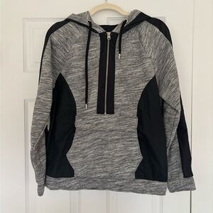 Abercrombie & Fitch Gray and Black Zip Up Jacket